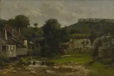 The Mill at the Loue, 1872. Creators: Gustave Courbet, Cherubino Pata