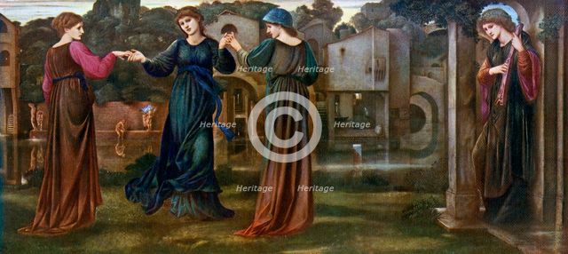 'The Mill, Girls Dancing to Music by a River', 1870, (1912).Artist: Sir Edward Coley Burne-Jones