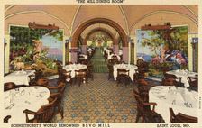 The Mill Dining Room, Schneithorst's World Renowned Bevo Mill, St Louis, Missouri, USA, 1934