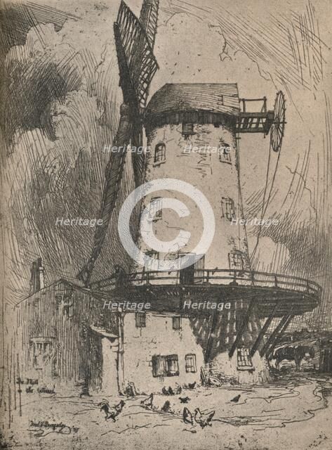 'The Mill in the Wirral', c1900. Artist: Frederick Vango Burridge.