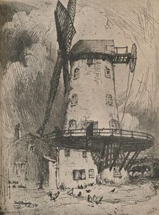 The Mill in the Wirral c1900. Artist: Frederick Vango Burridge