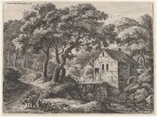 The Mill in the Woods, 17th century. Creator: Anthonie Waterloo