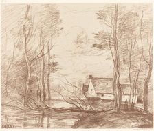 The Mill of Cuincy, near Douai (Le Moulin de Cuincy, pres Douai), 1871. Creator: Jean-Baptiste-Camille Corot
