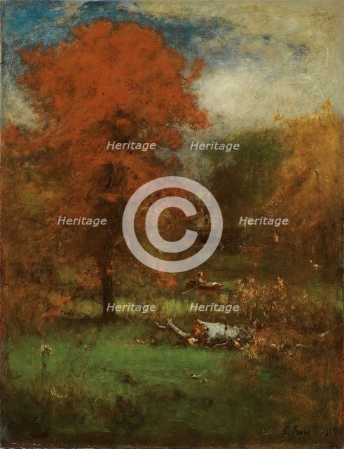 The Mill Pond, 1889. Creator: George Inness.