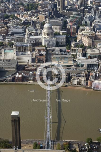 The Millennium Bridge, London, 2006.  Artist: Historic England Staff Photographer.