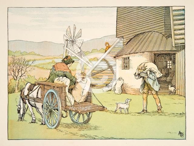 The Miller,  from Four and Twenty Toilers, pub. 1900 (colour lithograph)