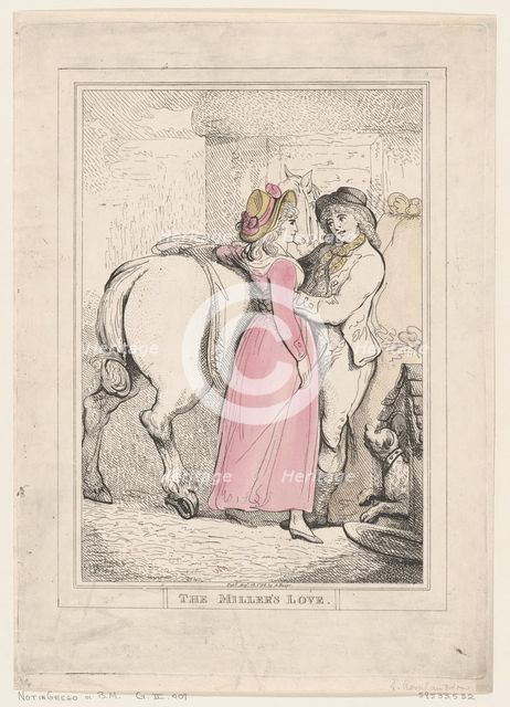 The Miller's Love, August 18, 1798., August 18, 1798. Creator: Thomas Rowlandson.