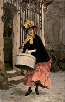 'The Milliner" after FH Kaemmerer 1890. Creator: Unknown