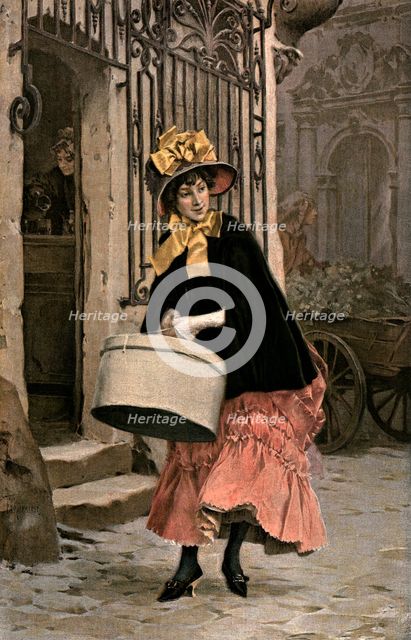 ''The Milliner" after FH Kaemmerer', 1890. Creator: Unknown.
