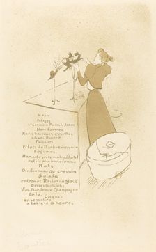 The Milliner (La Modiste - Renée Vert), 1893. Creator: Henri de Toulouse-Lautrec