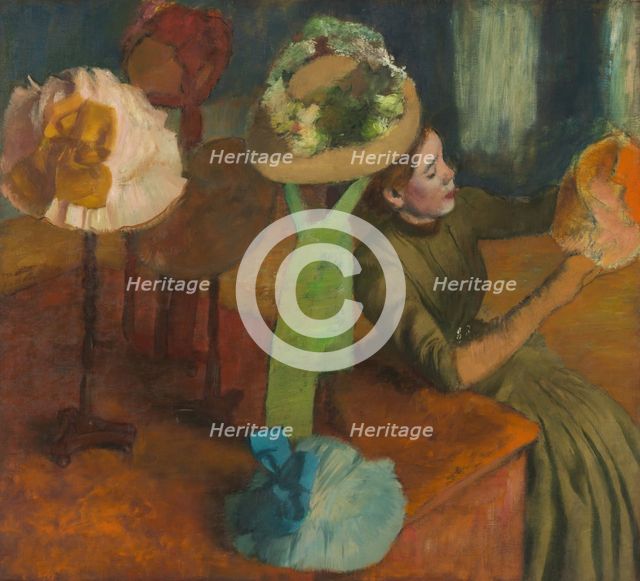 The Millinery Shop, 1879/86. Creator: Edgar Degas.