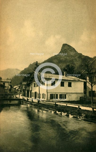 The millstream at Oberammergau, Bavaria, Germany c1922. Creator: Heinrich Uhlschmid.