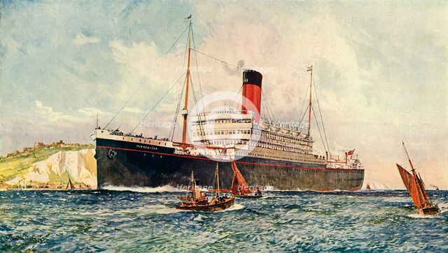 'The Minnewaska (Atlantic Transport Line), (21,998 tons)', c1930. Creator: Unknown.