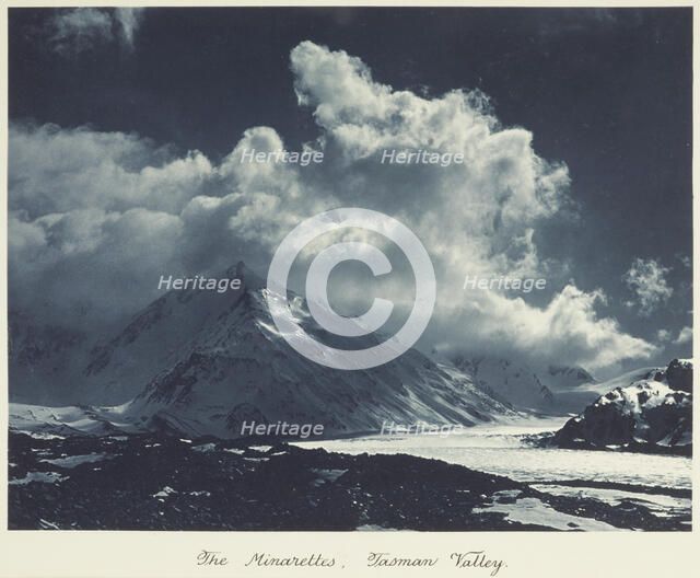 The Minarettes, Tasman Valley. From the album: Camera Pictures of New Zealand, 1920s. Creator: Harry Moult.