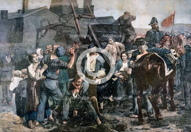The Miner's Strike in Carmaux, 1892. Artist: Unknown