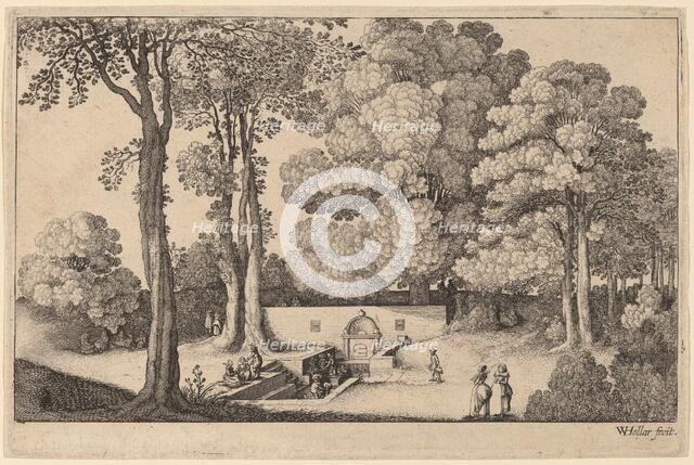 The Mineral Spring. Creator: Wenceslaus Hollar.