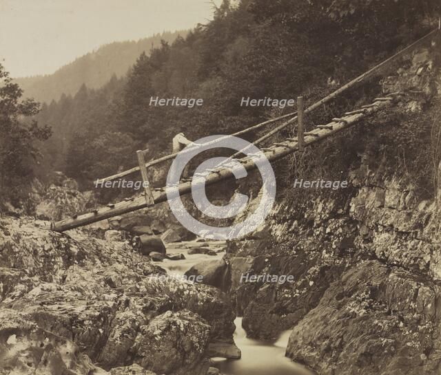 The Miners Bridge, on the Llugwy, North Wales, 1857. Creator: Roger Fenton (British, 1819-1869).