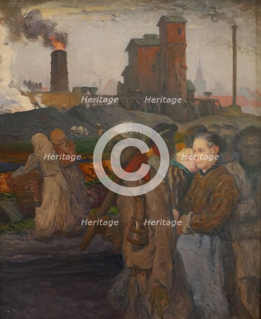 The Miners, c1900. Creator: Jules Besson.