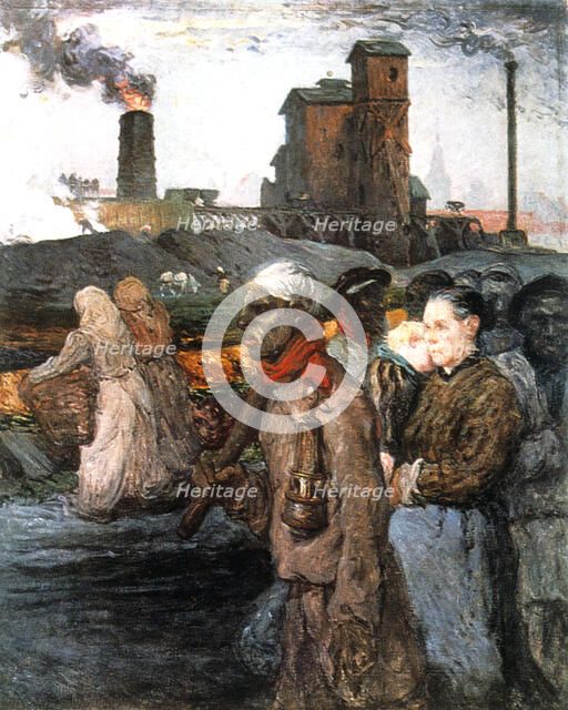 'The Miners', c1920. Artist: Jules Besson