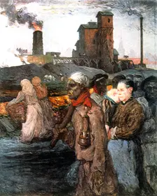 The Miners c1920. Artist: Jules Besson