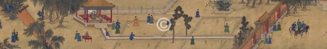 The Ming Emperor Xuande playing chuiwan.