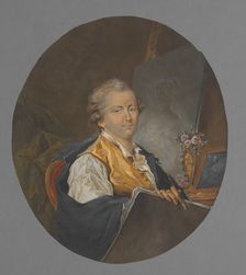 The miniature painter Peter Adolf Hall, late 18th-early 19th century. Creator: Martin Drölling