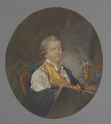 The miniature painter Peter Adolf Hall, late 18th-early 19th century. Creator: Martin Drölling