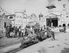 The Miniature railway, Coney Island, N.Y., c1905. Creator: Unknown