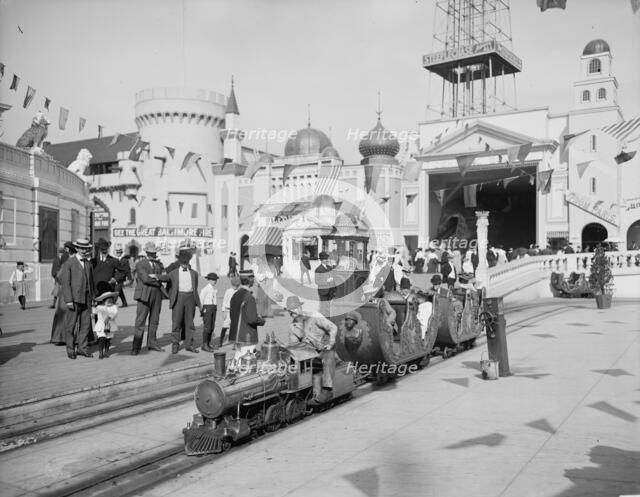 The Miniature railway, Coney Island, N.Y., c1905. Creator: Unknown.