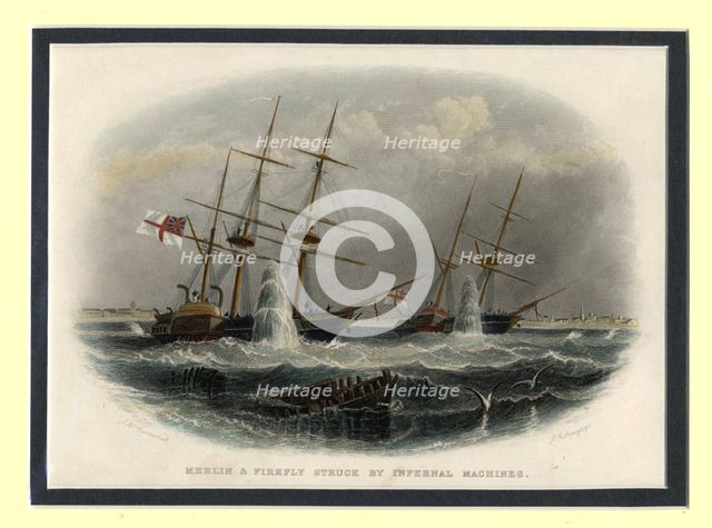 The mining of the Merlin and Firefly off Kronstadt on 9 June 1855, 1855-1856.