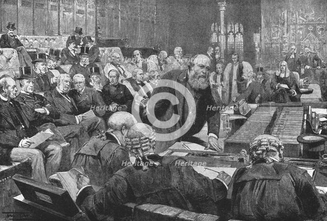 'The Ministerial Bench of the House of Lords, 1886-1892', (1901). Creator: Unknown.