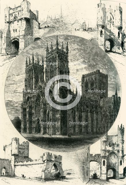'The Minster and the Gates of York', c1870.