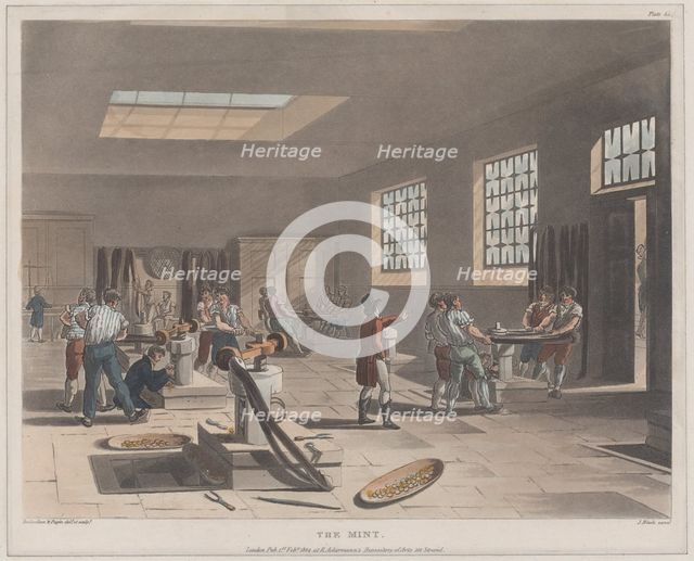 The Mint, 1809., 1809. Creator: Joseph Constantine Stadler.