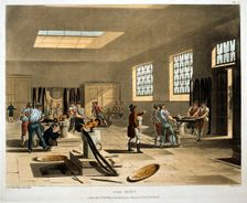 The Mint, London, 1808-1811 Creators: Augustus Charles Pugin, Thomas Rowlandson