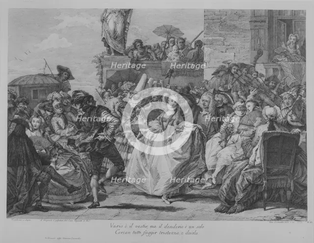 The Minuet, 1765. Creator: Giacomo Leonardis.