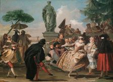 The Minuet. Artist: Tiepolo, Giandomenico (1727-1804)