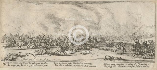 The Miseries and Misfortunes of War, folio 3: The Battle, 1633.