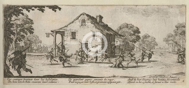 The Miseries and Misfortunes of War, folio 4: Scene of Pillage, 1633.