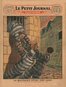 The misfortune of being too fat, 1931. Creator: Unknown