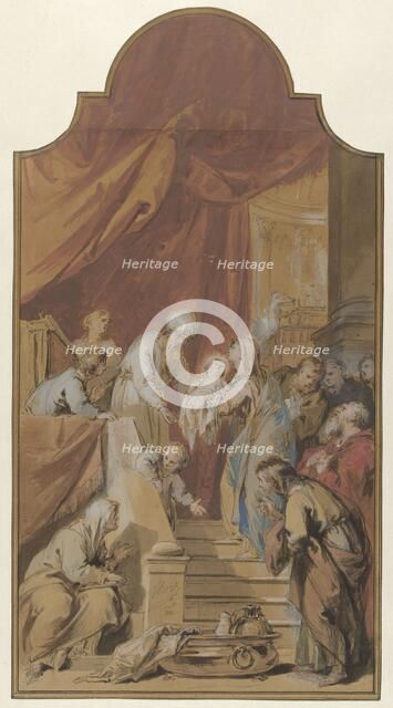 The Mission in the Temple, 1746. Creator: Jacob de Wit.