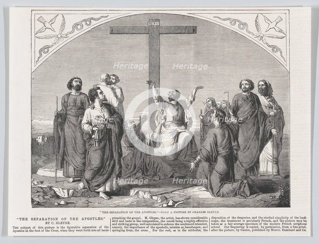 The Mission of the Apostles, from "Illustrated London News", October 30, 1865. Creator: William Luson Thomas.