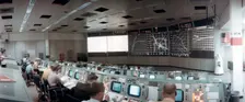 The Mission Operations Control Room in Mission Control Centre, Houston, Texas, USA, 1971.ston, 1971.Artist: NASA