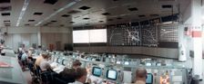 The Mission Operations Control Room in Mission Control Centre, Houston, Texas, USA, 1971.ston, 1971.Artist: NASA