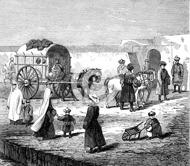 The Mission to Yarkund and Kashgar: entrance to the British Embassy, Yangi Shahr, Yarkund, 1874. Creator: Unknown.