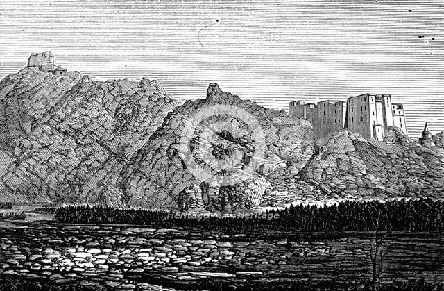 The Mission to Yarkund and Kashgar: Palace and Convent of Lamas, near Leh, 1874. Creator: Unknown.