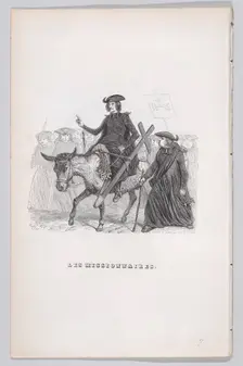 The Missionaries from The Complete Works of Béranger, 1836. Creators: Auguste Raffet, Cesar-Auguste Hebert, Louis-Henri Brevière
