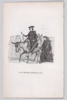The Missionaries from The Complete Works of Béranger, 1836. Creators: Auguste Raffet, Cesar-Auguste Hebert, Louis-Henri Brevière