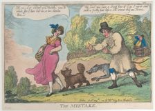 The Mistake, August 1, 1809., August 1, 1809. Creator: Thomas Rowlandson
