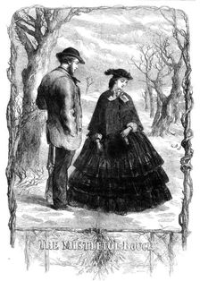 The Mistletoe Bough - drawn by J. Gilbert, 1861. Creator: Mason Jackson