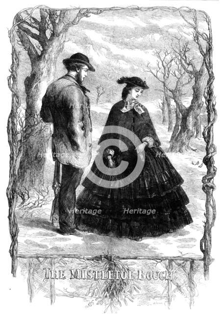 The Mistletoe Bough - drawn by J. Gilbert, 1861. Creator: Mason Jackson.